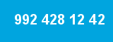 992 428 12 42 992 428 12 42